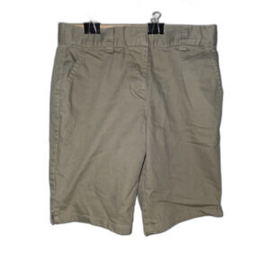 All Uniform Wear Girls Khaki Uniform Shorts Size 10 Adjustable Waist